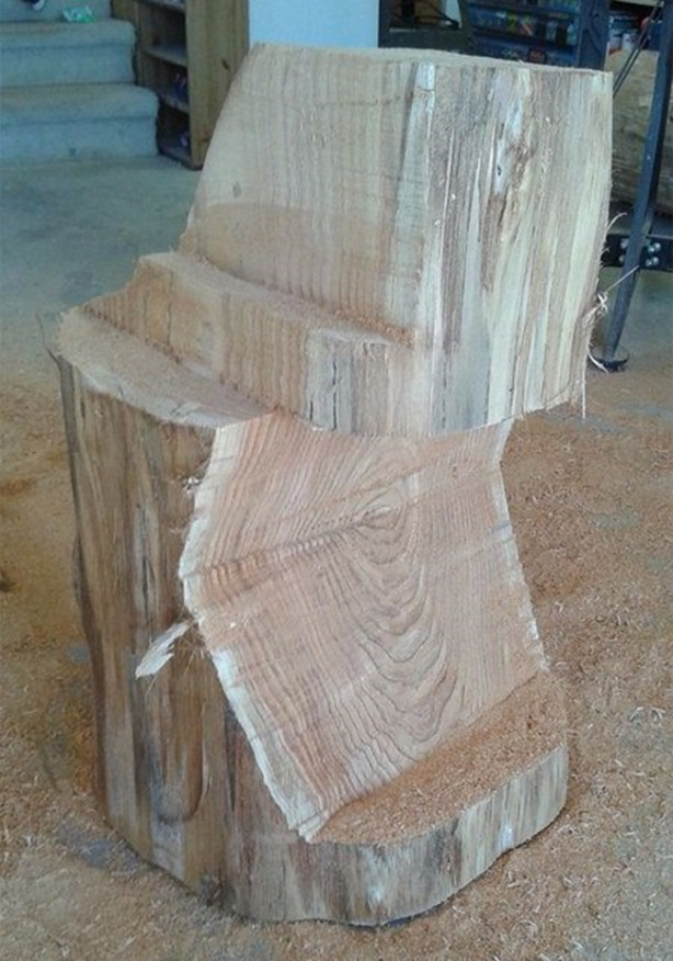 Foto - Bakın dev kütükle ne yaptı!