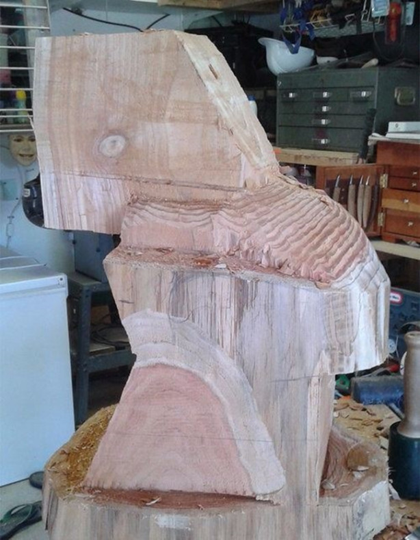 Foto - Bakın dev kütükle ne yaptı!