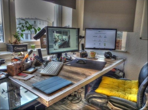 Foto - Bakın eski tahtalarla ne yaptı!