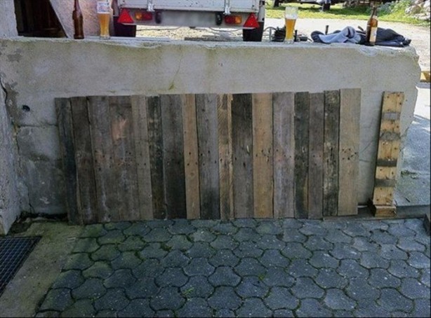 Foto - Bakın eski tahtalarla ne yaptı!