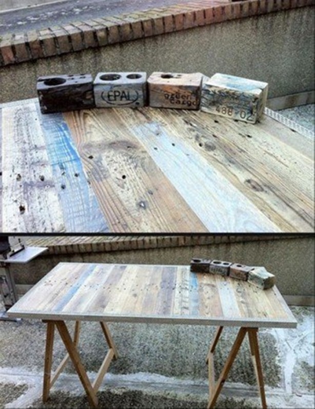 Foto - Bakın eski tahtalarla ne yaptı!