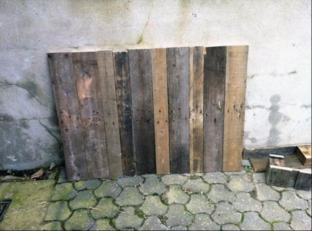 Foto - Bakın eski tahtalarla ne yaptı!