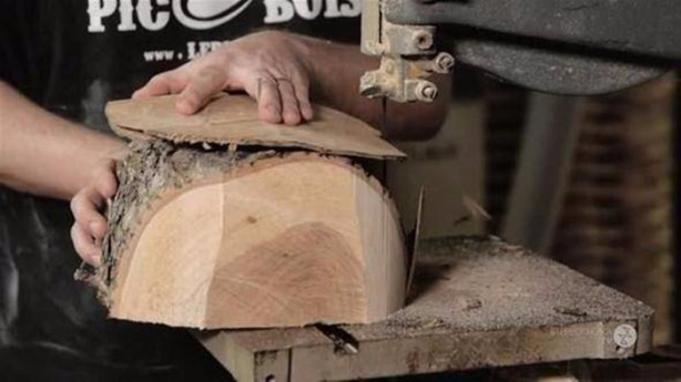 Foto - Bakın kütüğü adım adım neye dönüştürdü!