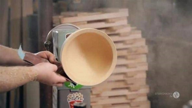 Foto - Bakın kütüğü adım adım neye dönüştürdü!