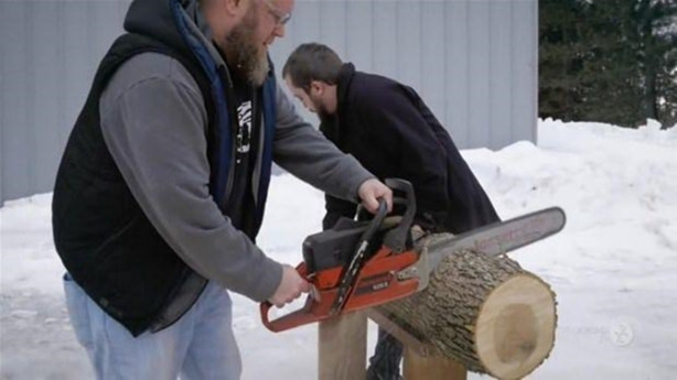 Foto - Bakın kütükle ne yaptı!