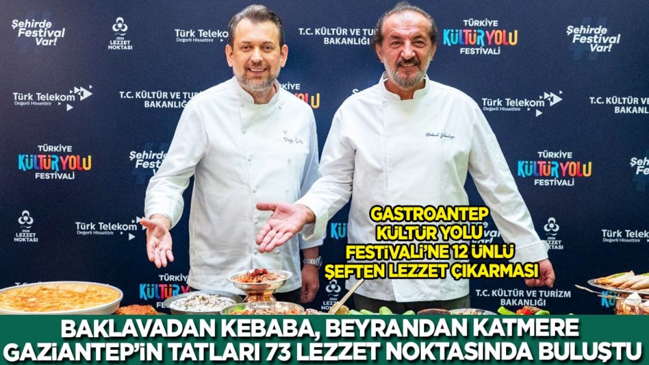 Baklavadan kebaba, beyandan katmere Gaziantep'in tatları 73 lezzet noktasında buluştu