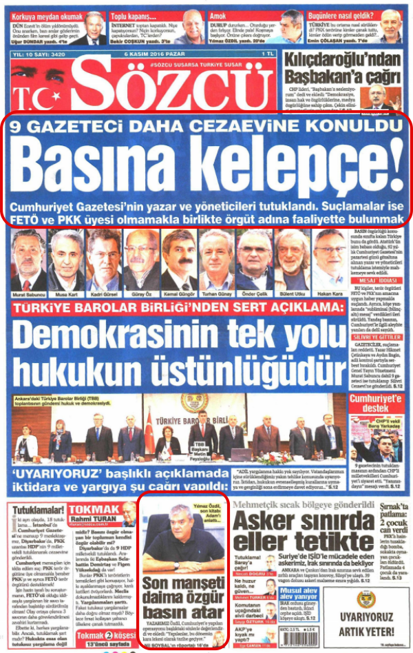 Foto - Baldır bacak fotoğrafları ile gazetecilik yaptığını sanan Rahmi Turan yönetimindeki Sözcü’ye de bu yakışır