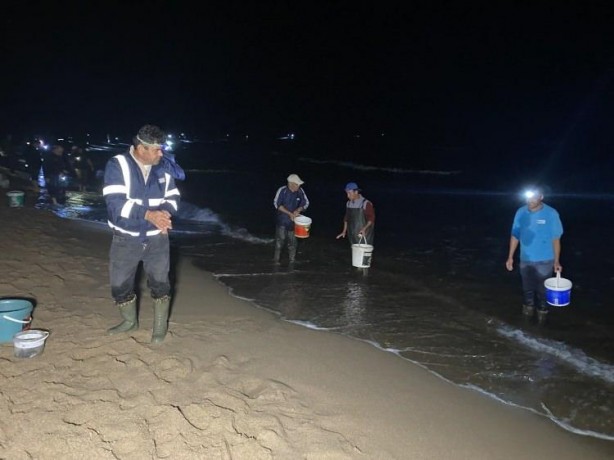Foto - Balığa hücum! Tonlarcası ayaklarına geldi