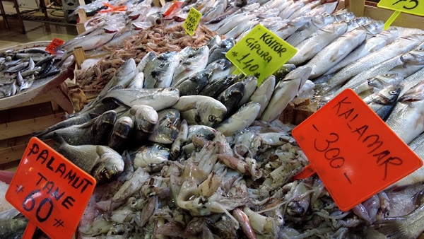 Foto - Balık tezgahları dolup taştı... Fiyatlar düştü