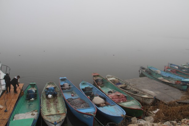 Foto - Balıkçılar avlanmaya ara verdi, koca göl gözden kayboldu! 