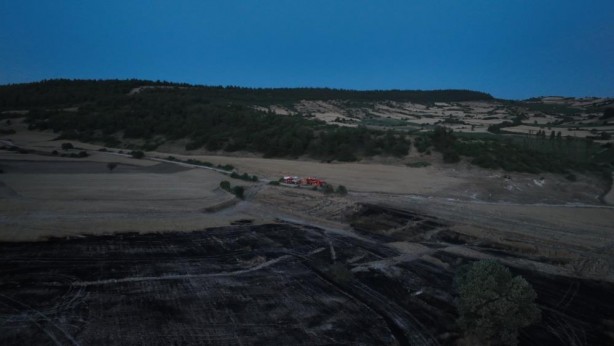 Foto - Balıkesir'de yanan bölge havadan görüntülendi