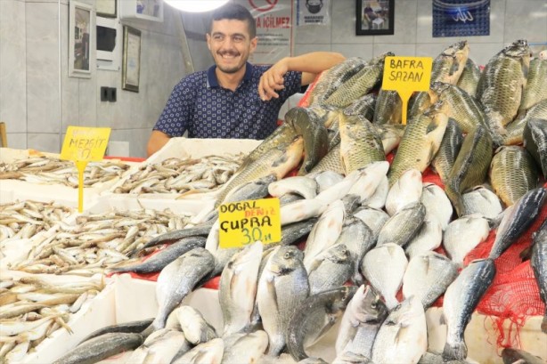 Foto - Balıklar, tezgahları şenlendirdi
