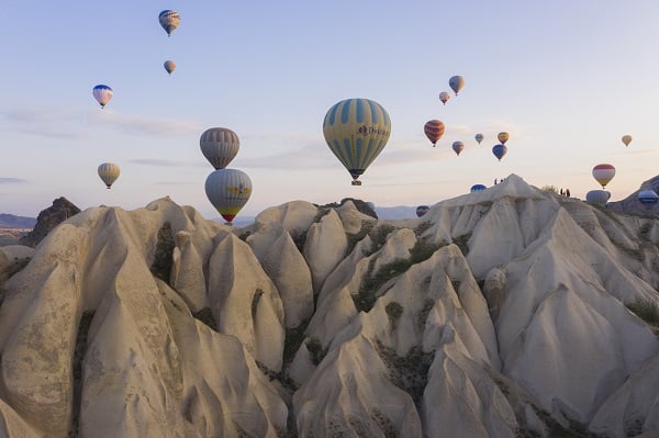 Foto - Balonlar Kapadokya’da böyle süzüldü