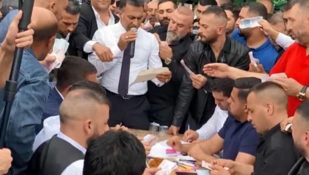 Foto - Banka değil, aşiret düğünü! Bakın kaç milyon TL para toplandı
