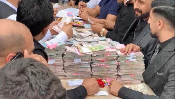 Banka değil, aşiret düğünü! Bakın kaç milyon TL para toplandı