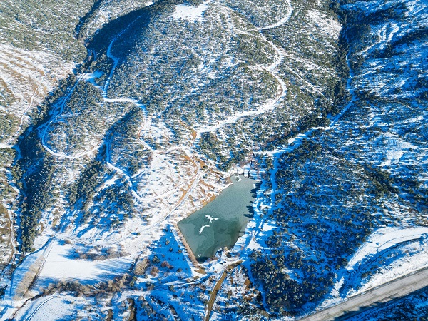 Foto - Baraj buz tuttu! Bu görüntü oluştu