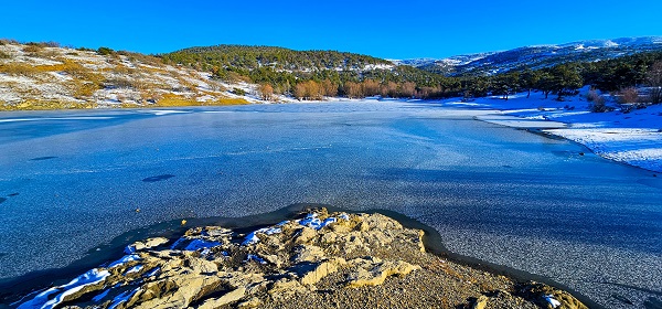 Foto - Baraj buz tuttu! Bu görüntü oluştu