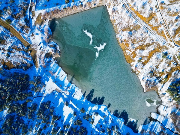 Foto - Baraj buz tuttu! Bu görüntü oluştu