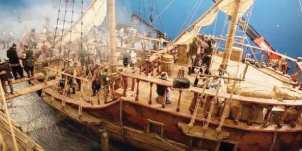 Foto - Barbaroslar dizisinde bomba detay! Gemi inşaatları...