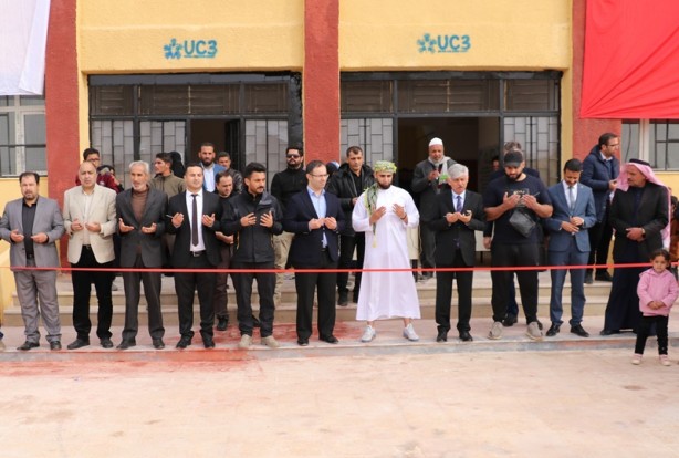 Barış Pınarı Harekatı bölgesinde bir okul daha onarıldı