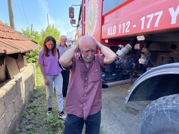 Foto - Bartın'da yangın! Hayvanlar telef oldu
