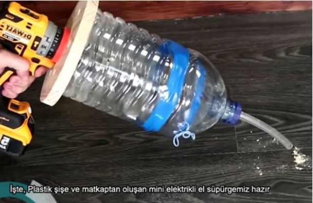 Foto - Basit malzemelerle elektrikli süpürge nasıl yapılır?