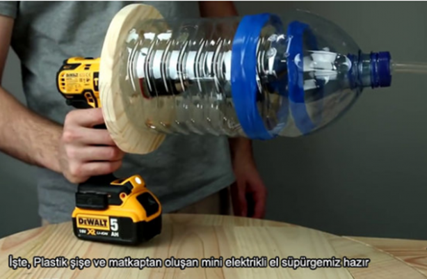 Foto - Basit malzemelerle elektrikli süpürge nasıl yapılır?