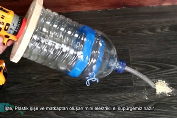 Foto - Basit malzemelerle elektrikli süpürge nasıl yapılır?