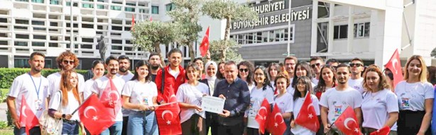 Foto - Başkan Böcek’ten, İsrail’in Gazze katliamına manidar kınama: İsrail söküyor, Böcek dikiyor