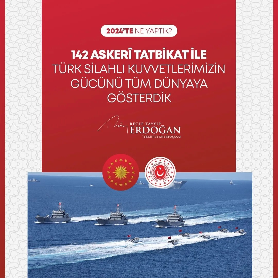 Foto - Başkan Erdoğan, 2024'teki hizmetleri paylaşıyor! Aşk ve azimle çalıştık!