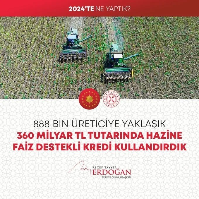 Foto - Başkan Erdoğan, 2024'teki hizmetleri paylaşıyor! Aşk ve azimle çalıştık!