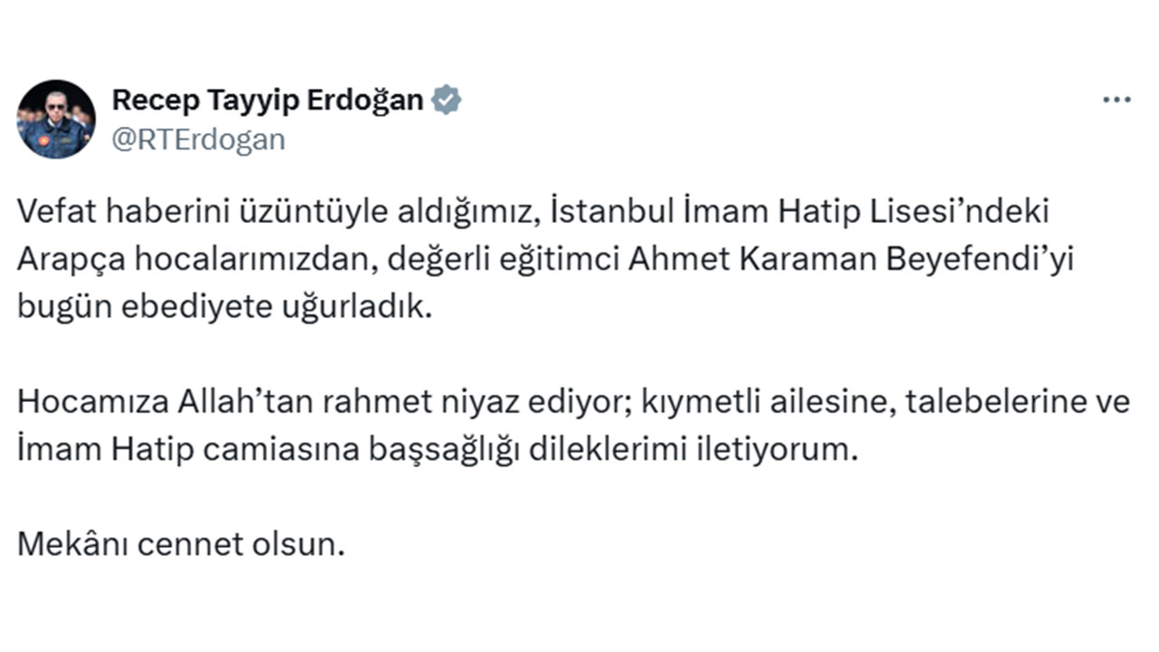 Foto - Başkan Erdoğan, Arapça öğretmeninin cenazesine katıldı