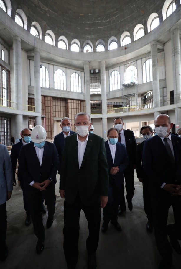 Foto - Başkan Erdoğan ekibiyle Taksim Camisi ile AKM'de incelemelerde bulundu