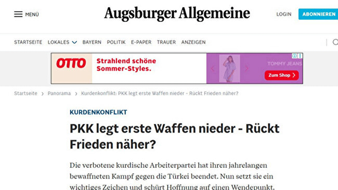 Foto - Pkk'nın feshi gündem oldu: Batı basını silah yakmayı böyle gördü!