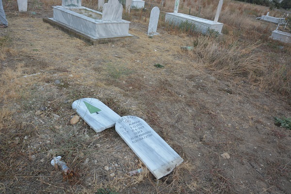 Foto - Batı Trakya'da Türk mezarlığına saldırı