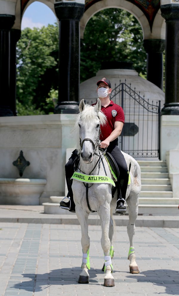 Foto - Batı'nın dikkatinin üzerinde olduğu Ayasofya Camii önünde atlı devriye