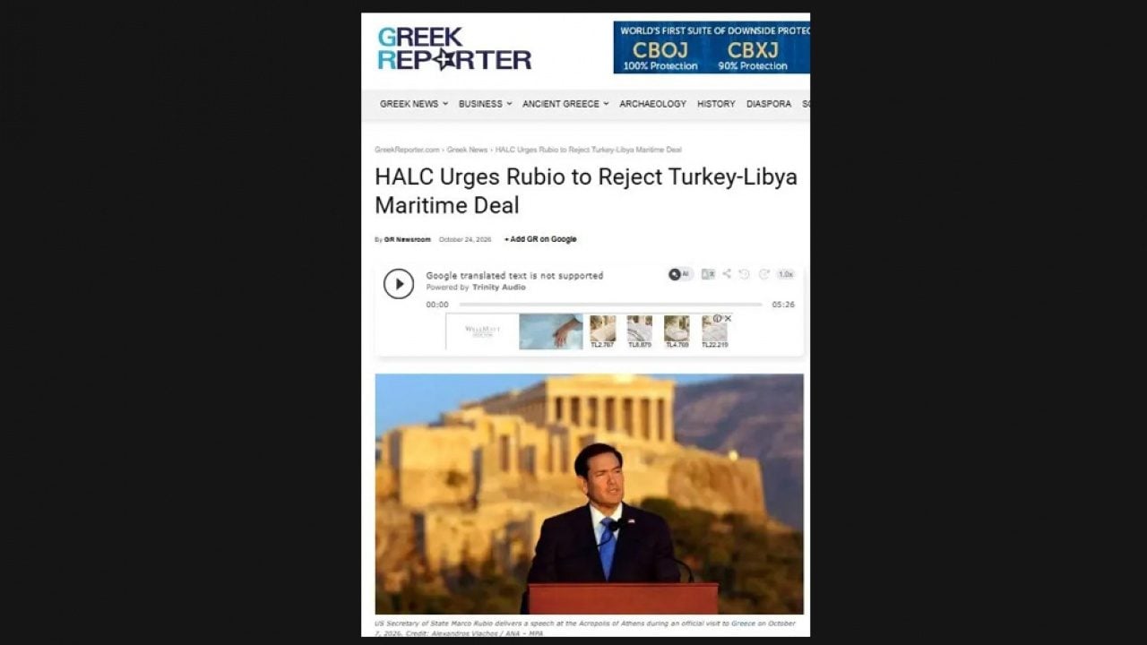 Foto - Batı’nın şımarık çocuğunda Doğu Akdeniz paniği! Libya ile mutabakatı ABD’ye şikâyet ettiler
