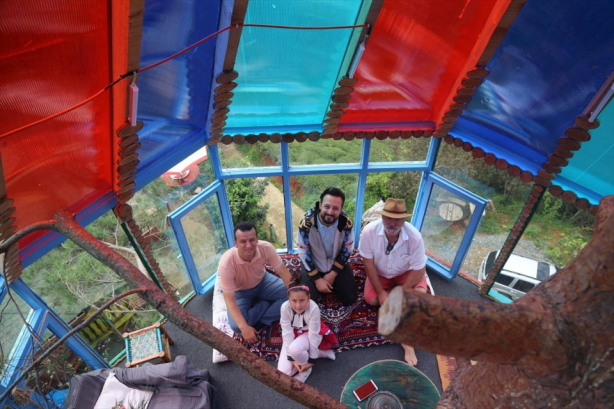 Foto - Bayılacaksınız! 30 bin liraya muhteşem bir ağaç ev yaptı