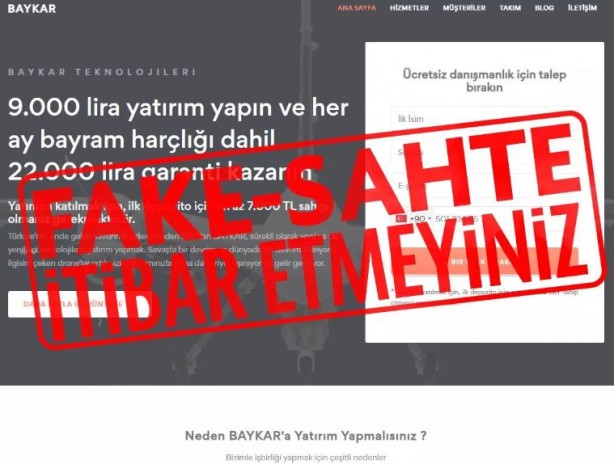 Foto - Baykar uyardı: Çağrılara itibar etmeyin!