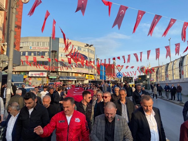 Foto - Bayraksız HDP'nin ortağı CHP'ye karşı Cumhur İttifakı'ndan anlamlı yürüyüş!