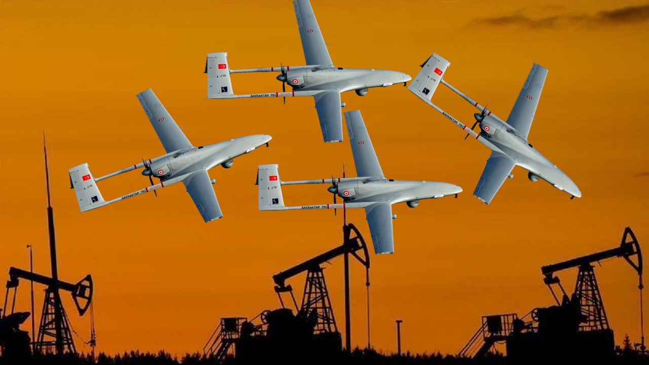 Bayraktar TB2 SİHA'lar havalandı! Petrol fışkıran 18 tesise çok büyük operasyon, hemen kapatıldılar