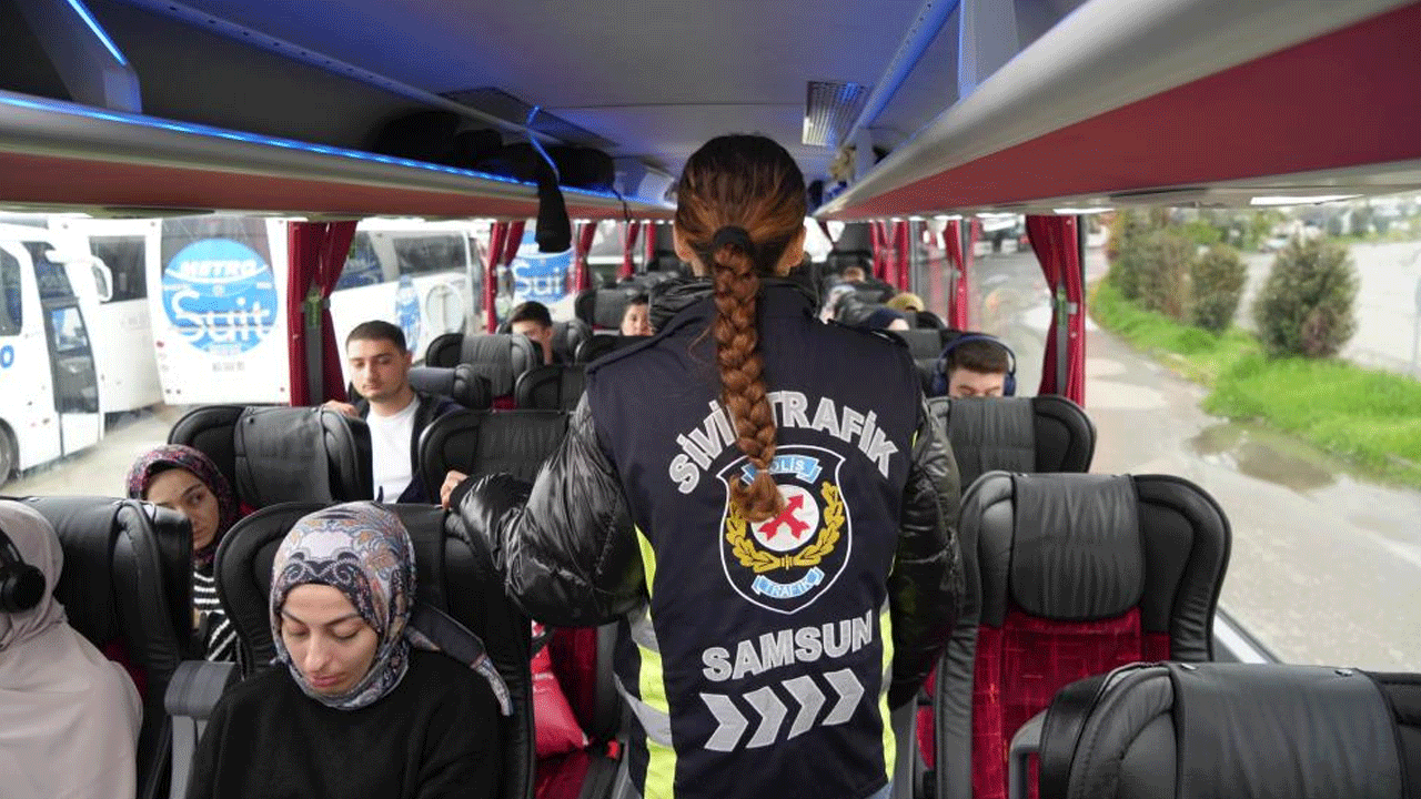 Foto - Bayram dönüşü yolcu otobüslerine sıkı denetim
