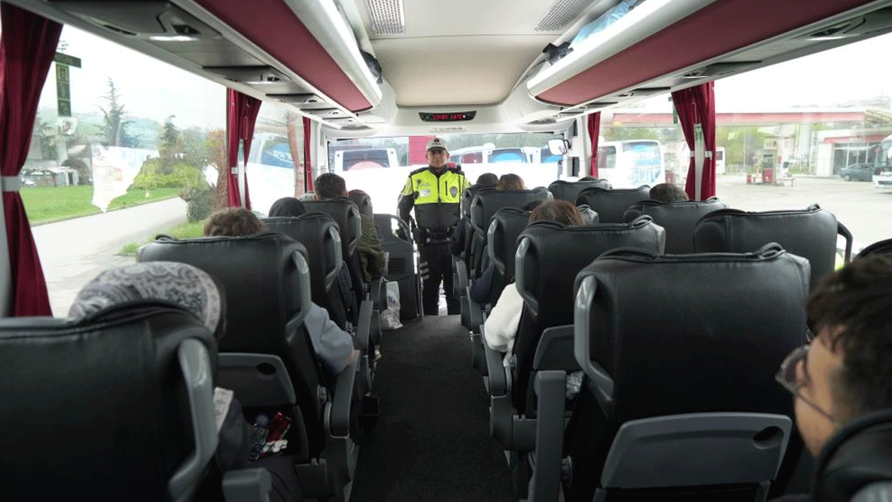 Foto - Bayram dönüşü yolcu otobüslerine sıkı denetim