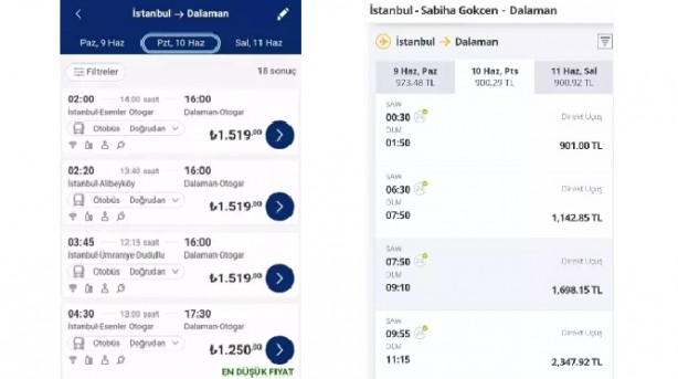 Foto - Bayram öncesi otobüs bileti fiyatları, uçak biletini geçti!