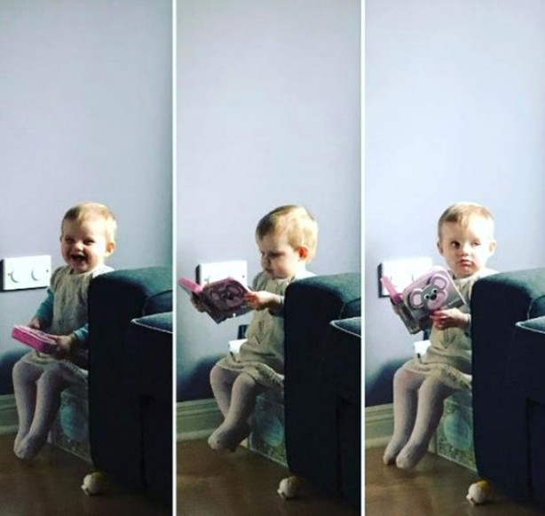 Foto - Bebeği elinde bıçakla gören hayrete düştü! Ama...