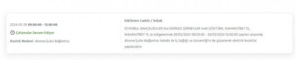 Foto - BEDAŞ elektrik kesintisini duyurdu! İşte İstanbul'da karanlığa gömülecek yerler