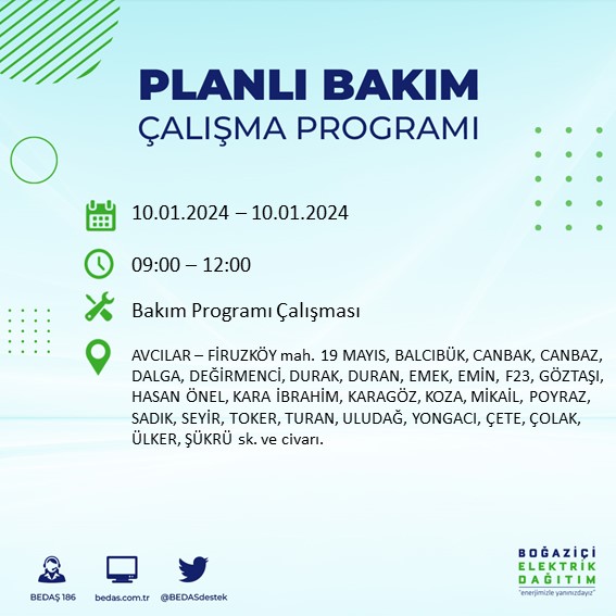 Foto - BEDAŞ ilçe ilçe açıkladı! Yarın bu semtler saatlerce karanlığa gömülecek