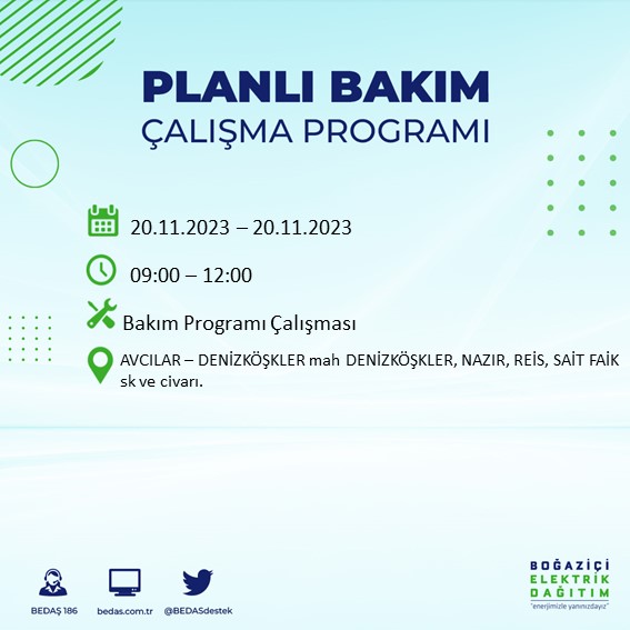 Foto - BEDAŞ tek tek açıkladı! O ilçeler saatlerce karanlıkta kalacak