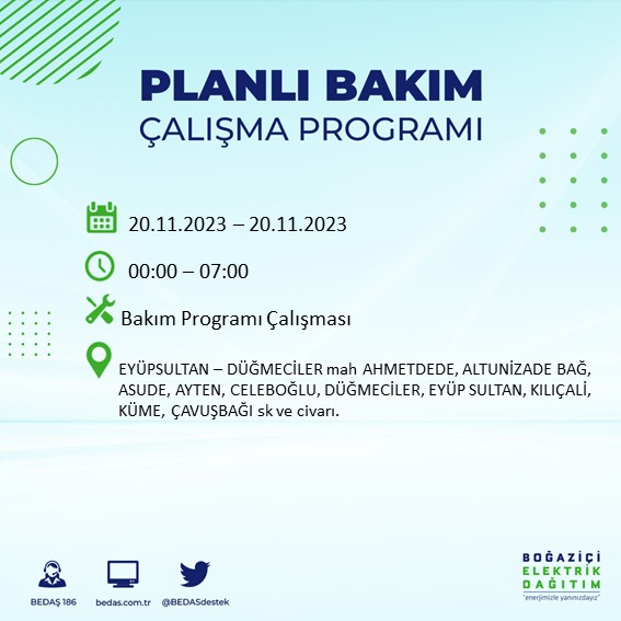 Foto - BEDAŞ tek tek açıkladı! O ilçeler saatlerce karanlıkta kalacak