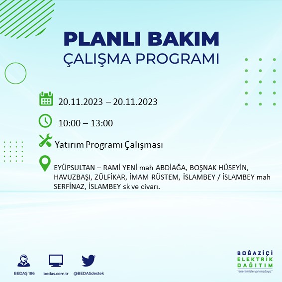 Foto - BEDAŞ tek tek açıkladı! O ilçeler saatlerce karanlıkta kalacak